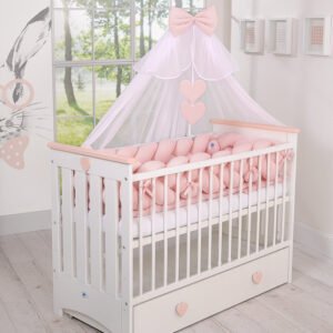 Mosquito-net made of chiffon- white