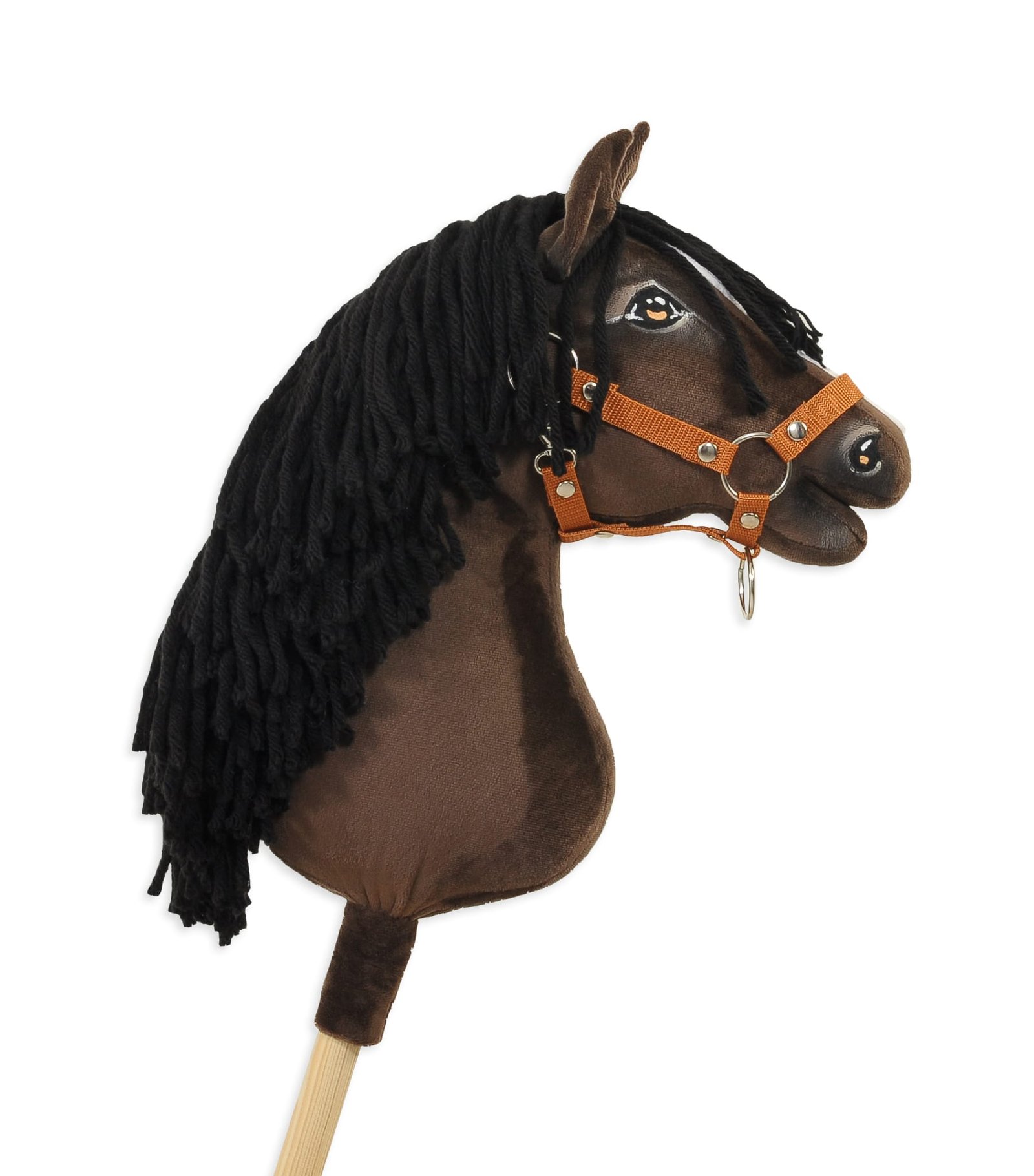 Arkliukas ant lazdos Super Hobby Horse Premium - tamsiai bėras arklys A3 - Image 6