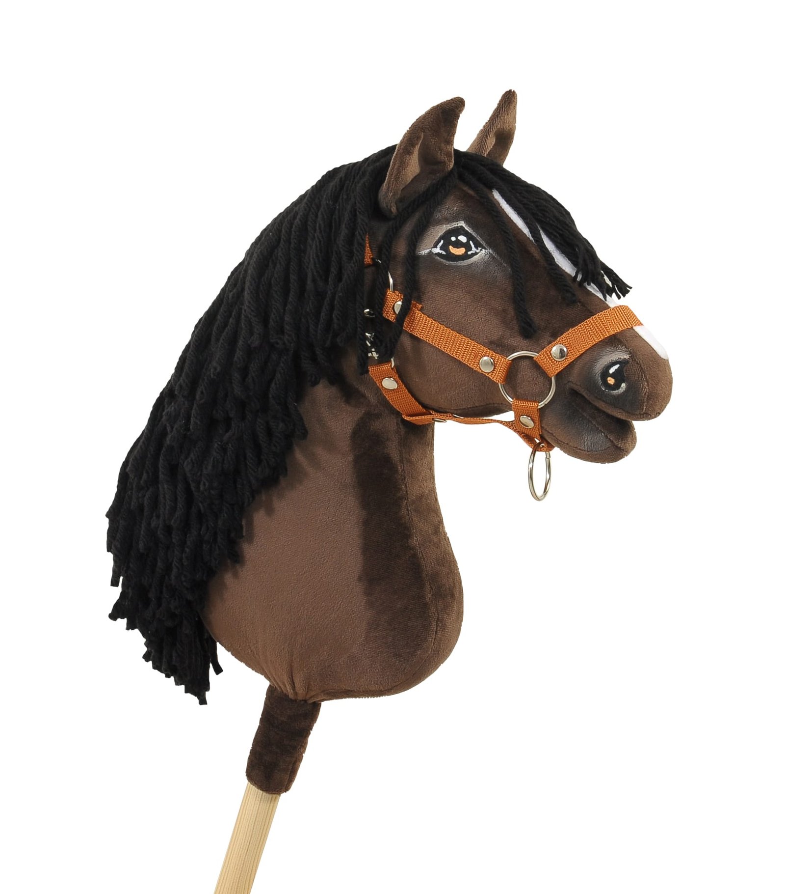 Arkliukas ant lazdos Super Hobby Horse Premium - tamsiai bėras arklys A3 - Image 8