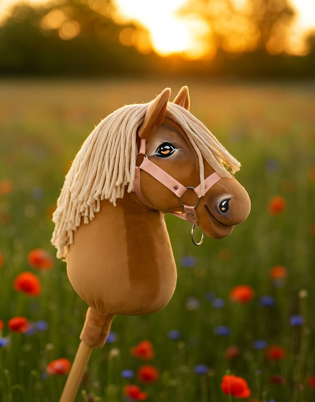 Arkliukas ant lazdos Super Hobby Horse Premium - palomino spalvos arklys A3 - Image 3