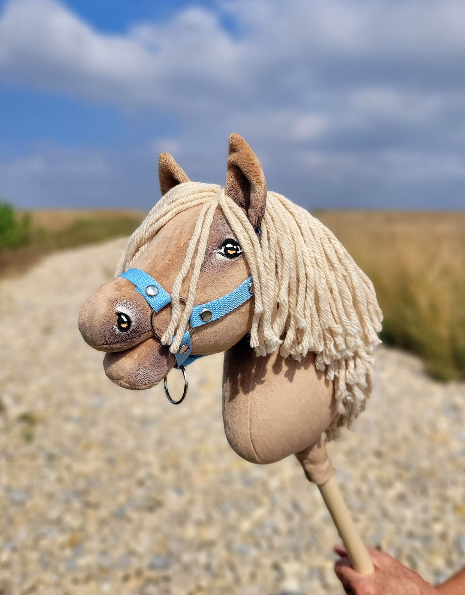 Arkliukas ant lazdos Super Hobby Horse Premium - palomino spalvos arklys A4 - Image 7