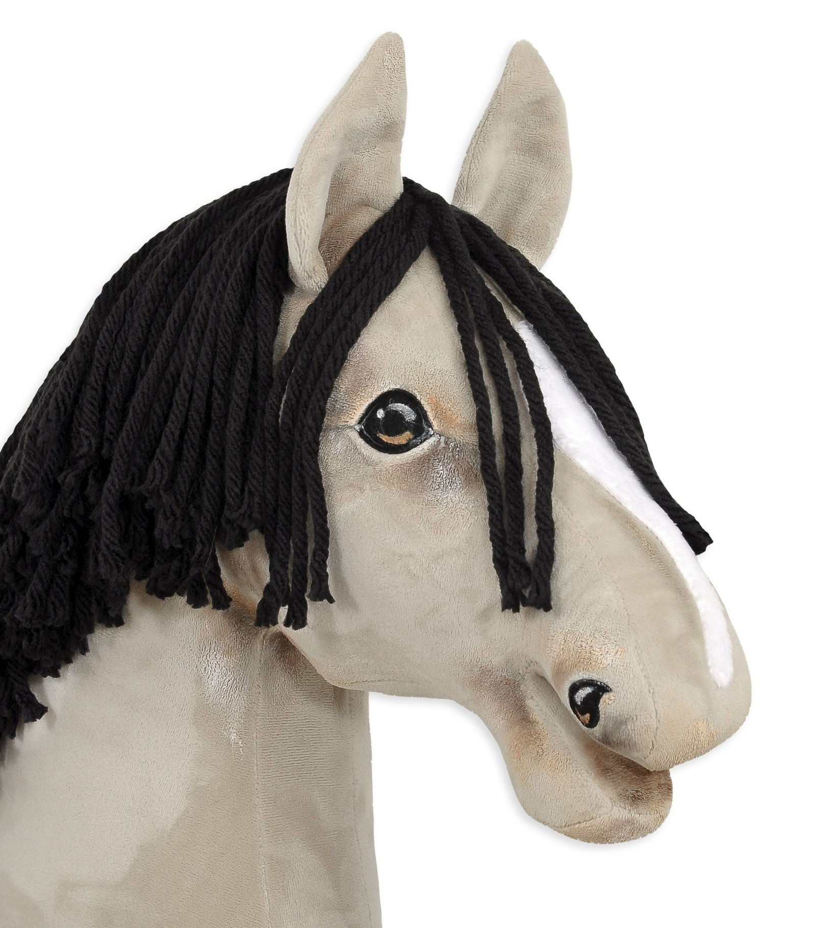 Arkliukas ant lazdos Super Hobby Horse Premium - šviesiai geltonai pilkas arklys A3 - Image 3