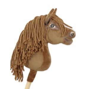 Arkliukas ant lazdos Super Hobby Horse Premium - šviesiai kaštoninis arklys A4