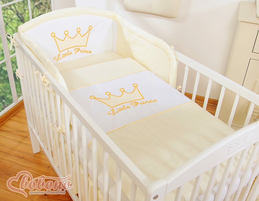 Patalynės komplektas, 3 vnt. - Mažasis Princas/Princesė, kreminė - Image 3