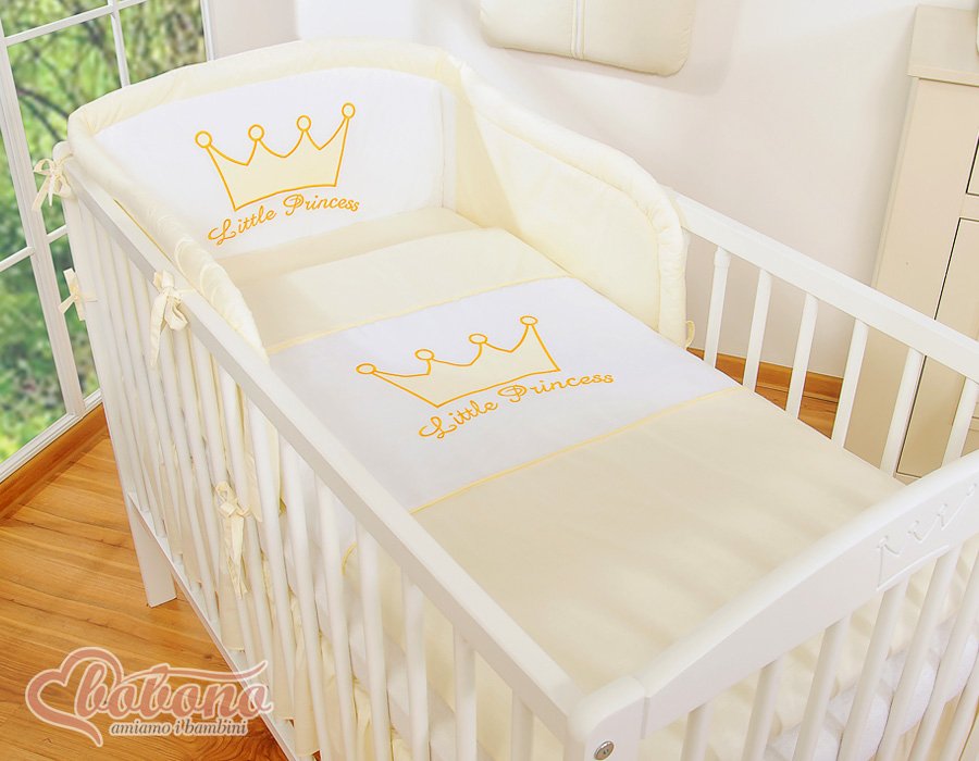 Patalynės komplektas, 3 vnt. - Mažasis Princas/Princesė, kreminė - Image 4