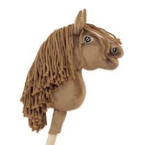 Arkliukas ant lazdos Super Hobby Horse Premium - šviesiai kaštoninis arklys A5