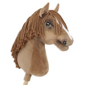 Arkliukas ant lazdos Super Hobby Horse Premium - šviesiai kaštoninis arklys A3