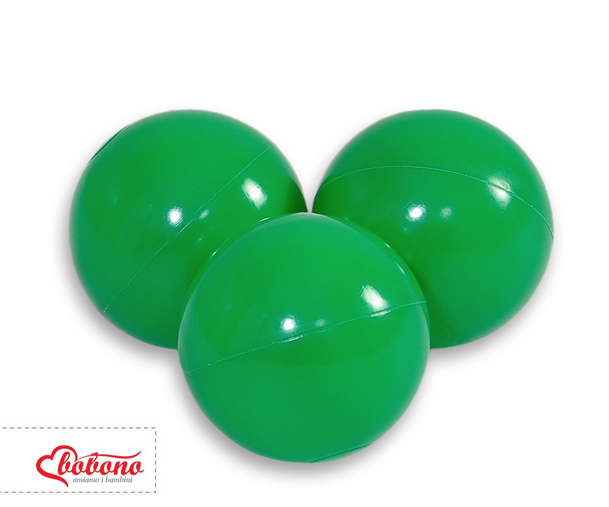 Plastikiniai kamuoliukai sausam baseinui, 50 vnt. – žalia - Image 2