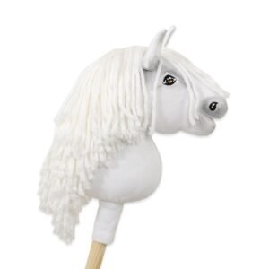 Arkliukas ant lazdos Super Hobby Horse Premium - baltas A5
