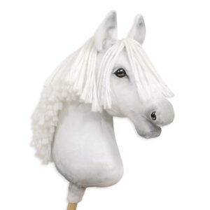 Horse on a stick Super Hobby Horse Premium - white A3