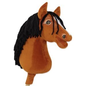 Arkliukas ant lazdos Super Hobby Horse Premium - šviesiai bėras arklys II A3