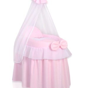 Pinta lėlių lovytė – lopšys lėlėms su užuolaidėle LITTLE PRINCESS, rožinė