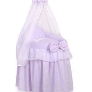 Pinta lėlių lovytė – lopšys lėlėms su užuolaidėle LITTLE PRINCESS, alyvinė