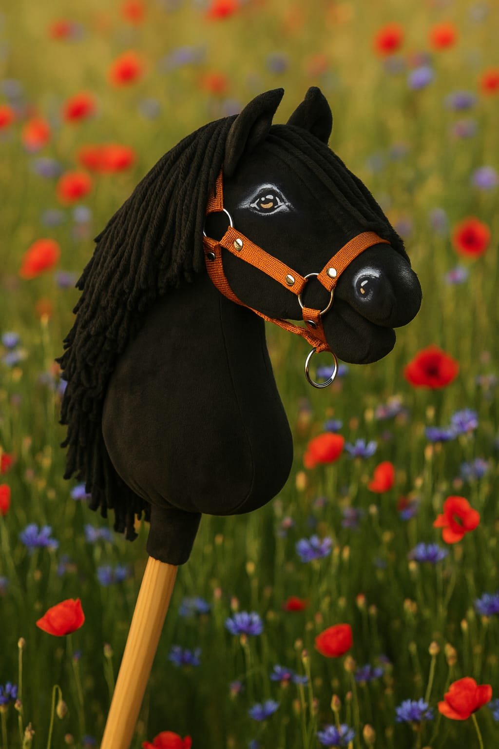 Arkliukas ant lazdos Super Hobby Horse Premium - juodas arklys A3 - Image 9