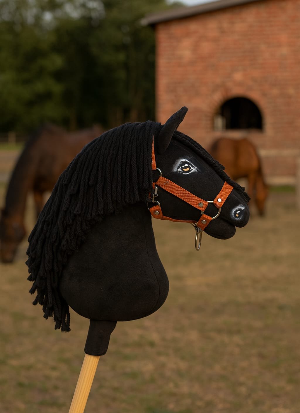 Arkliukas ant lazdos Super Hobby Horse Premium - juodas arklys A3 - Image 11