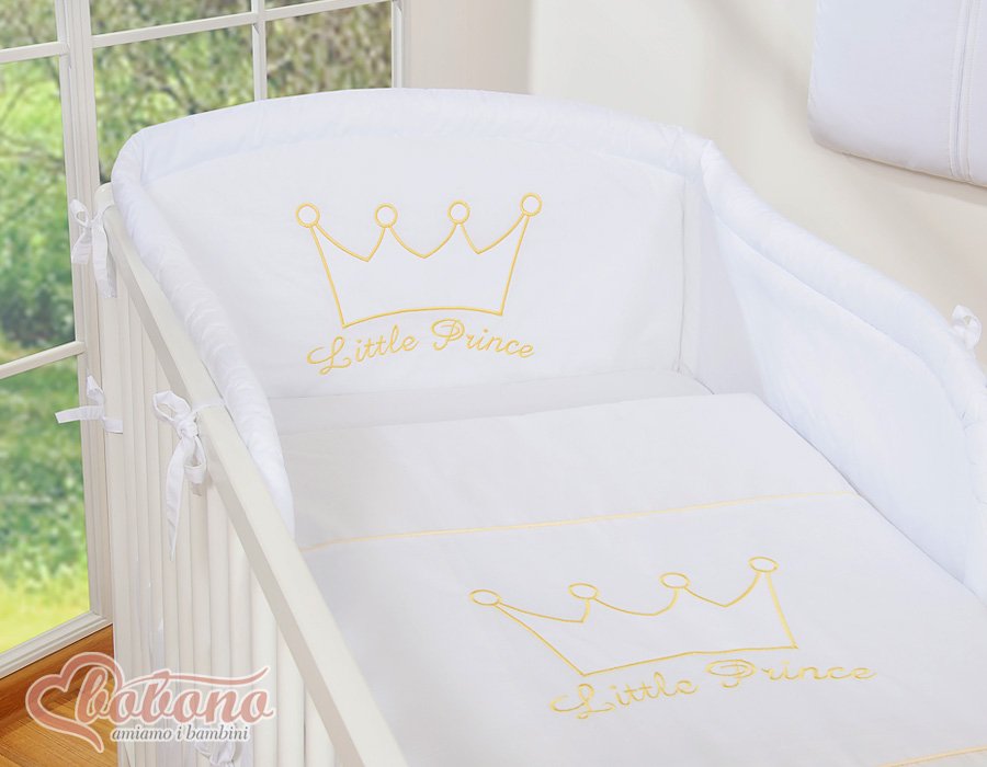 Patalynės komplektas, 3 vnt. - Mažasis Princas/Princesė, balta