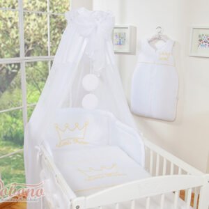 Baldakimas iš šifono – „Little Prince/Princess“ baltas
