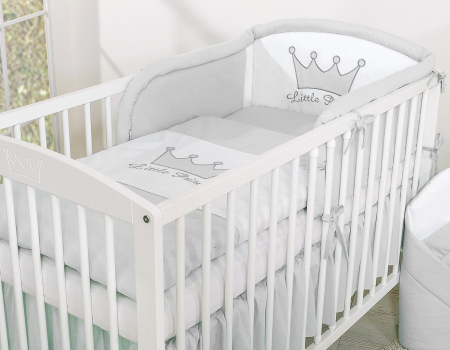 Patalynės komplektas, 2 dalių - Mažasis Princas/Princesė, pilka - Image 3