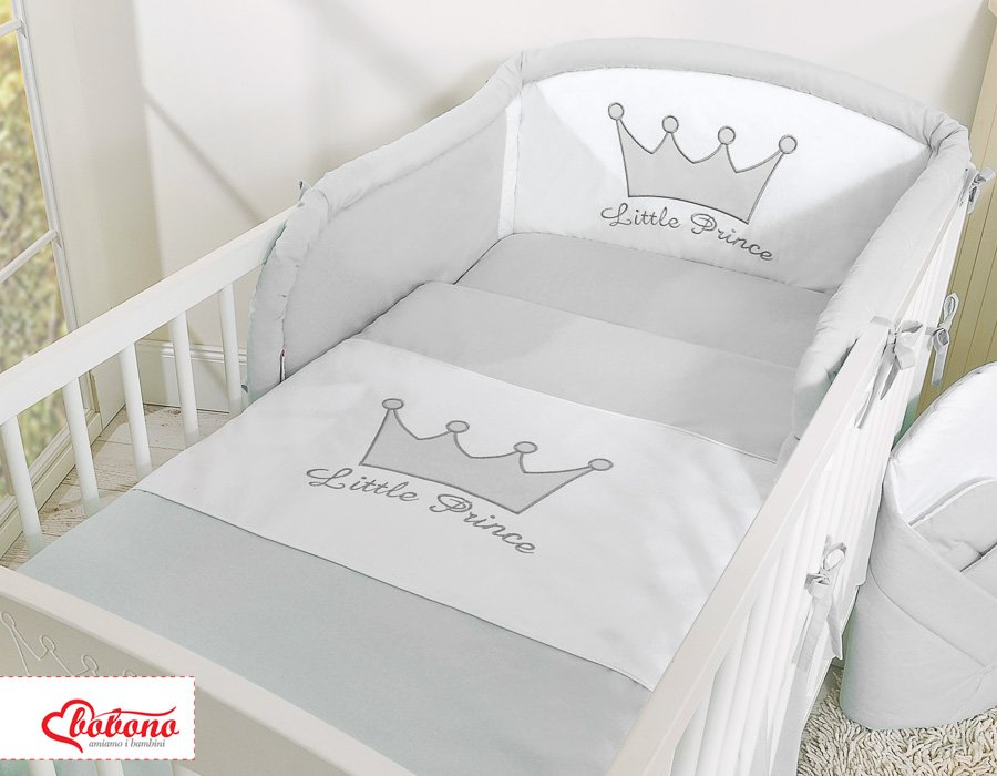 Patalynės komplektas, 2 dalių - Mažasis Princas/Princesė, pilka - Image 4