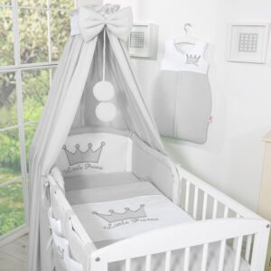 Baldakimas iš audinio – „Little Prince/Princess“ pilkas