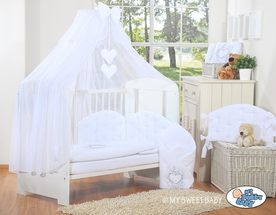 Mosquito-net made of chiffon- Chic white