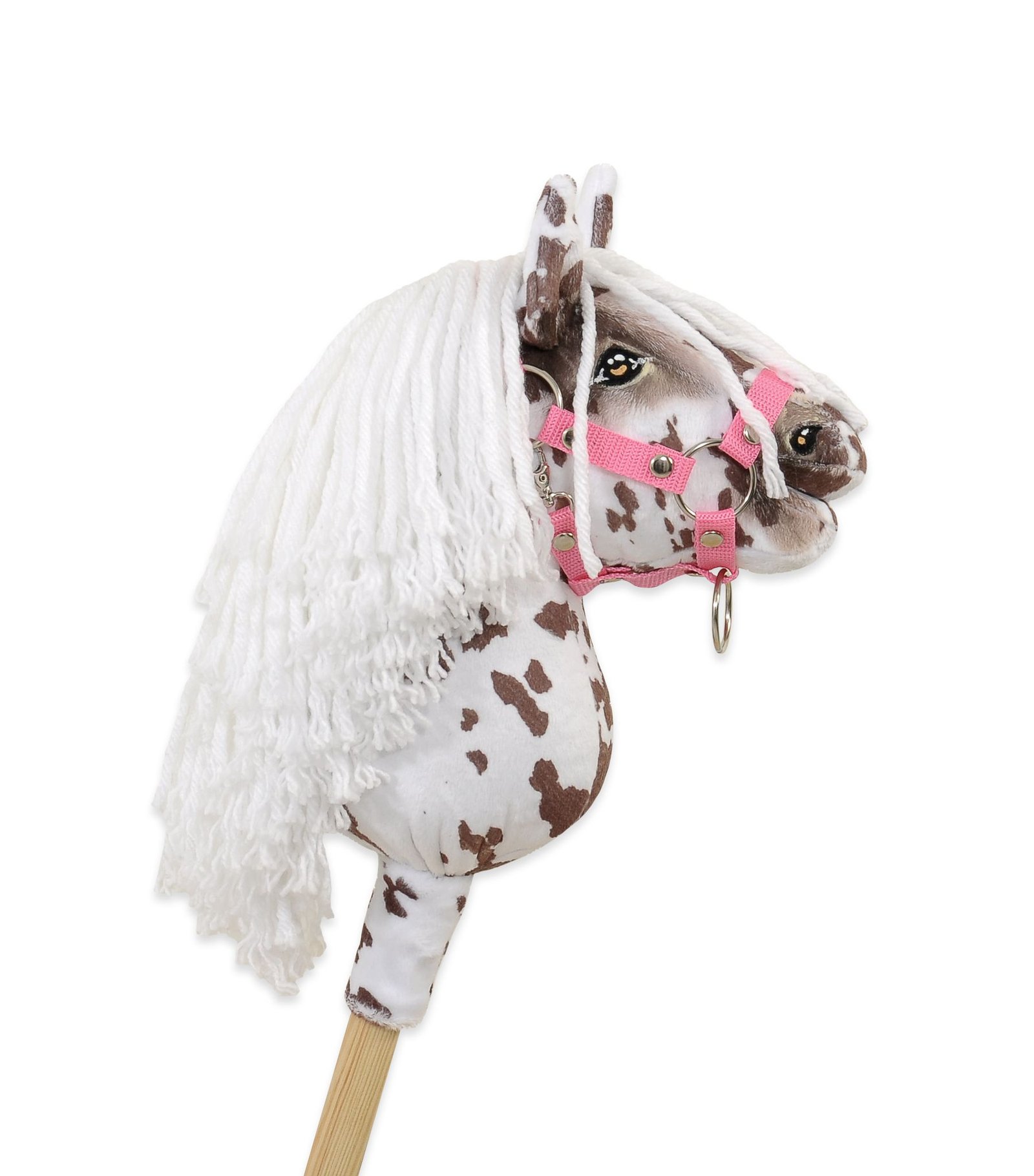 Arkliukas ant lazdos Super Hobby Horse Premium, rudas dėmėtas su baltais karčiais, A5 - Image 2