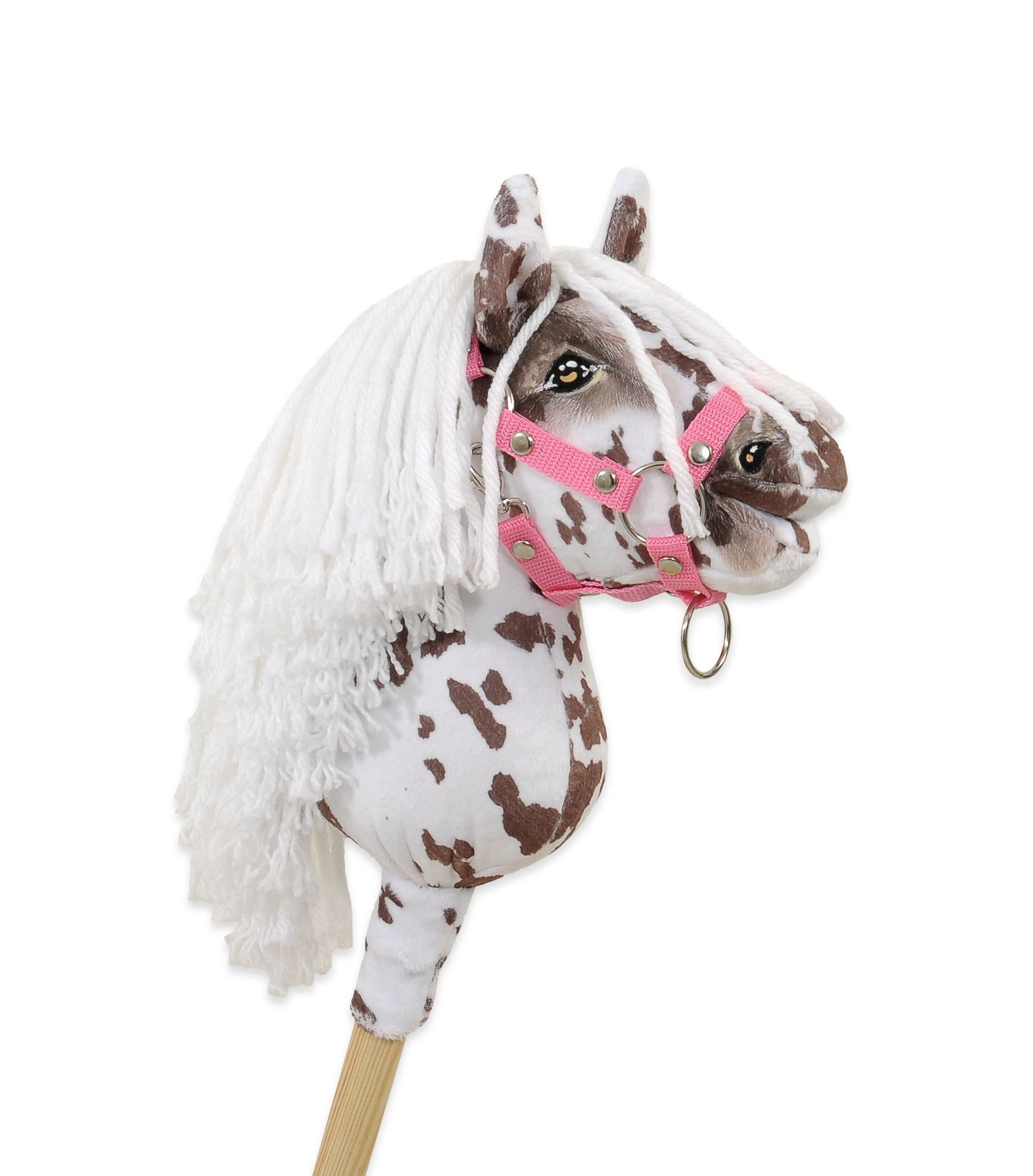 Arkliukas ant lazdos Super Hobby Horse Premium, rudas dėmėtas su baltais karčiais, A5 - Image 3