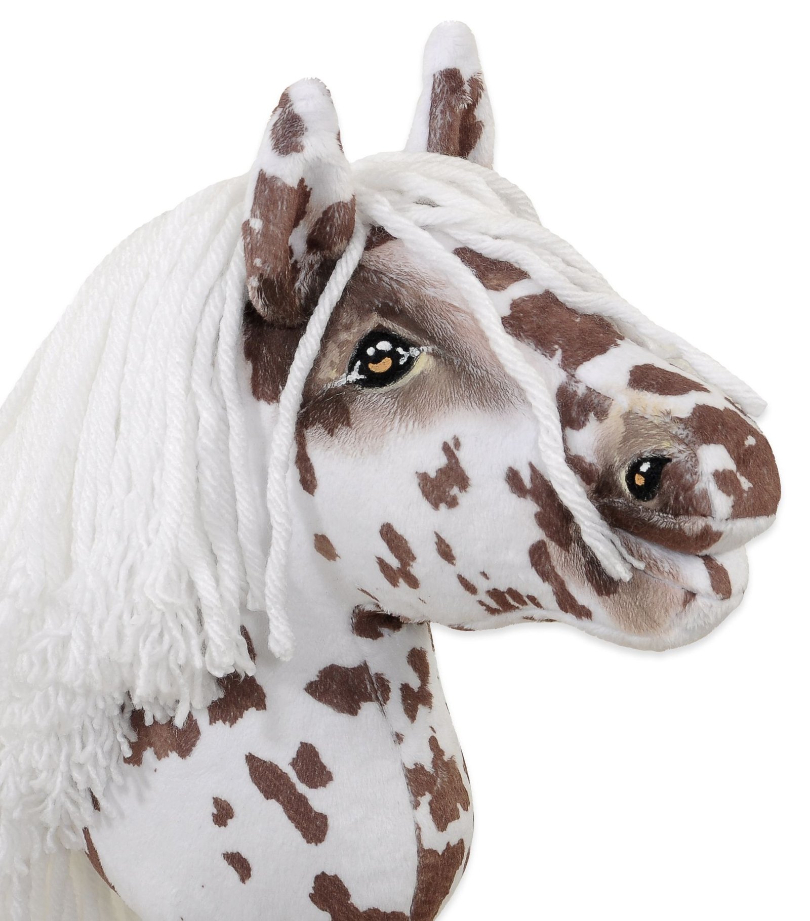 Arkliukas ant lazdos Super Hobby Horse Premium, rudas dėmėtas su baltais karčiais, A5 - Image 5