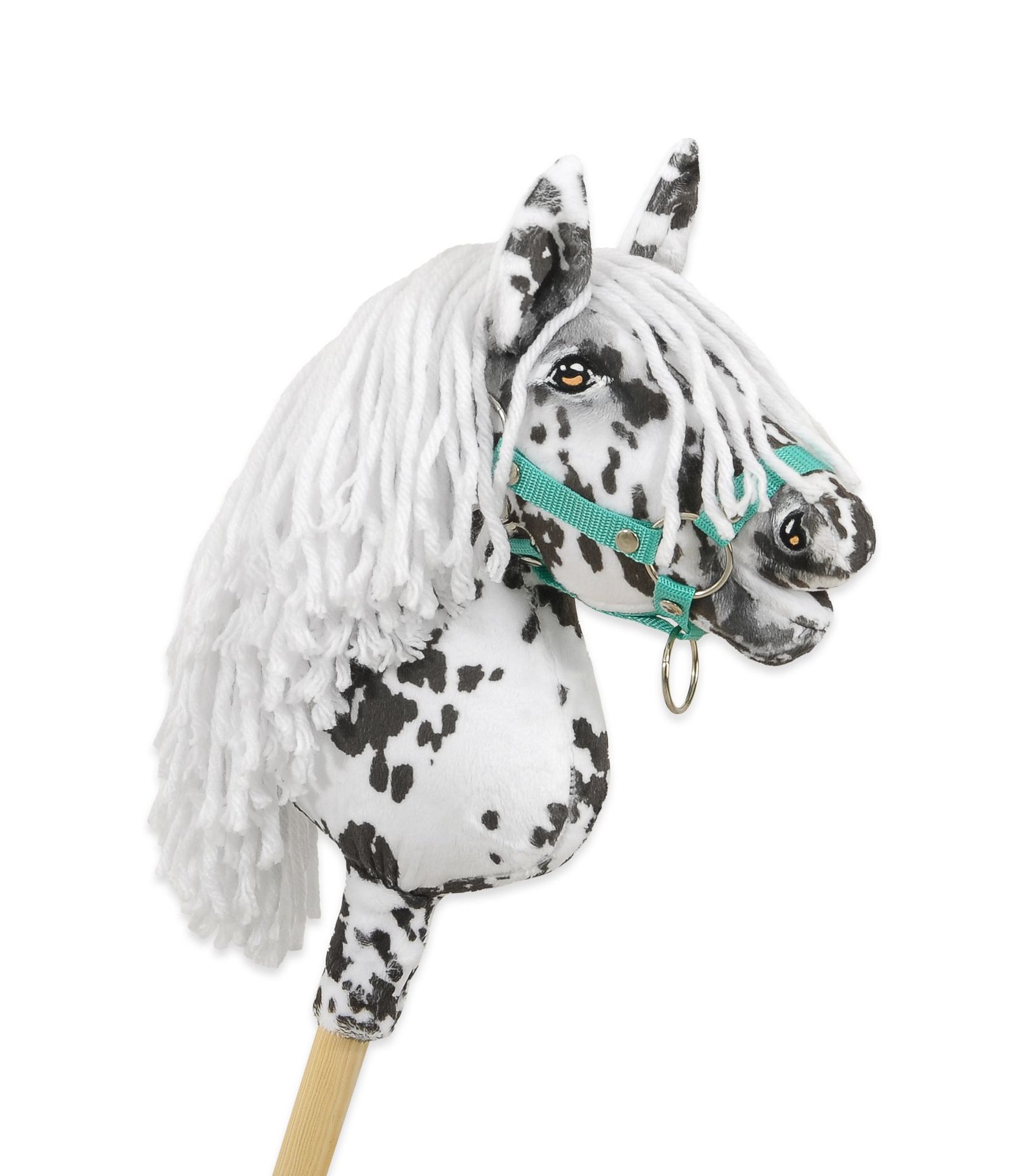 Arkliukas ant lazdos Super Hobby Horse Premium - dėmėtas su baltais karčiais A4 - Image 5
