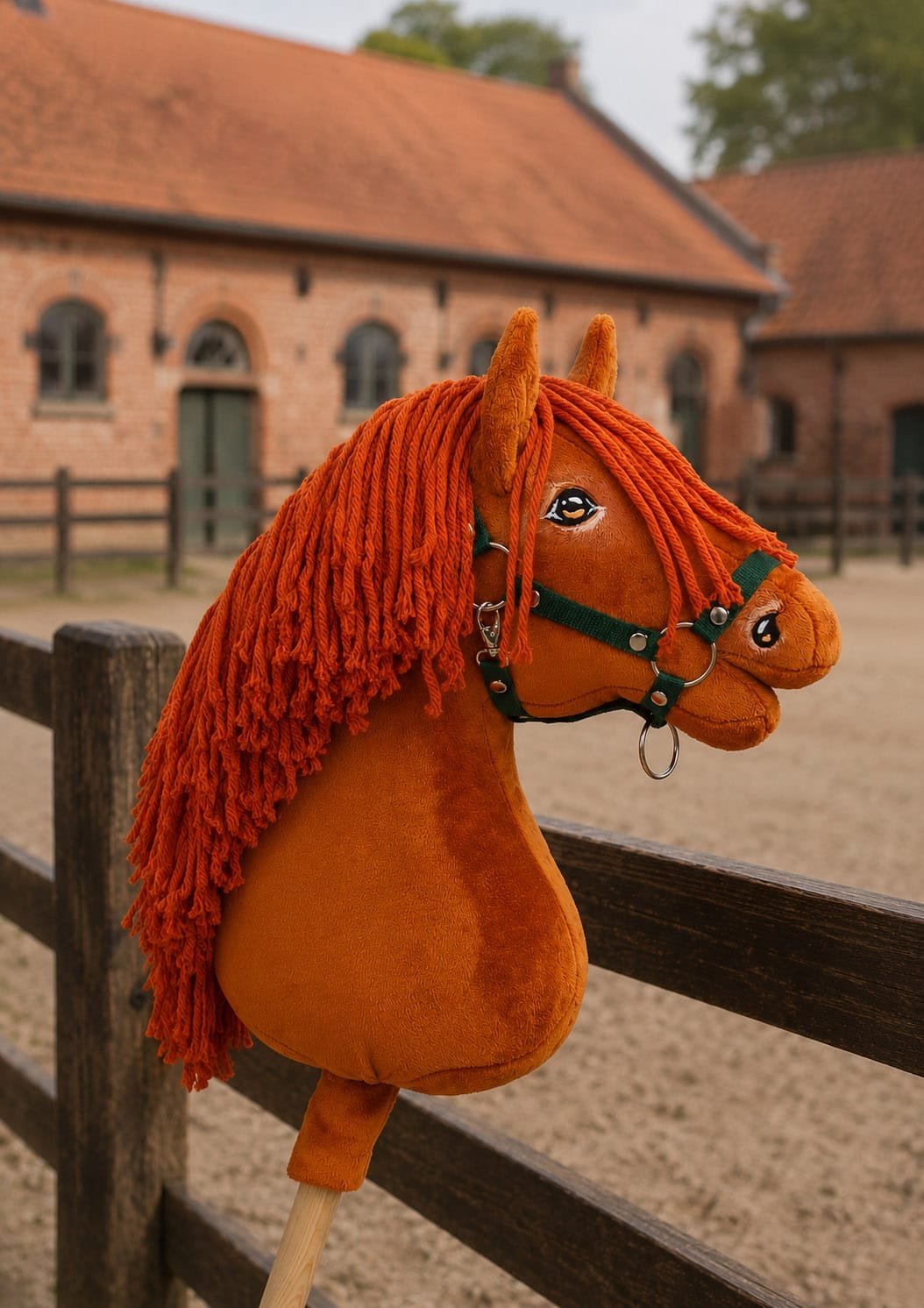 Arkliukas ant lazdos Super Hobby Horse Premium - kaštoninis arklys A3 - Image 2