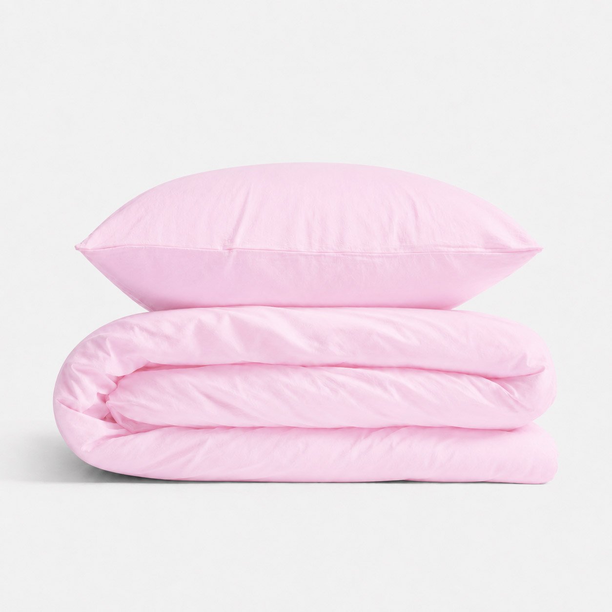 Cotton children's bedding set, 2 pieces, pillowcase 60x40 cm and duvet cover 120x90 cm - pink