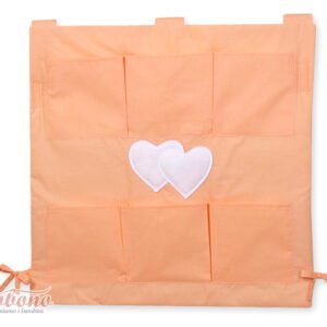 Lovytės organizeris – „Hanging Hearts“ oranžinis