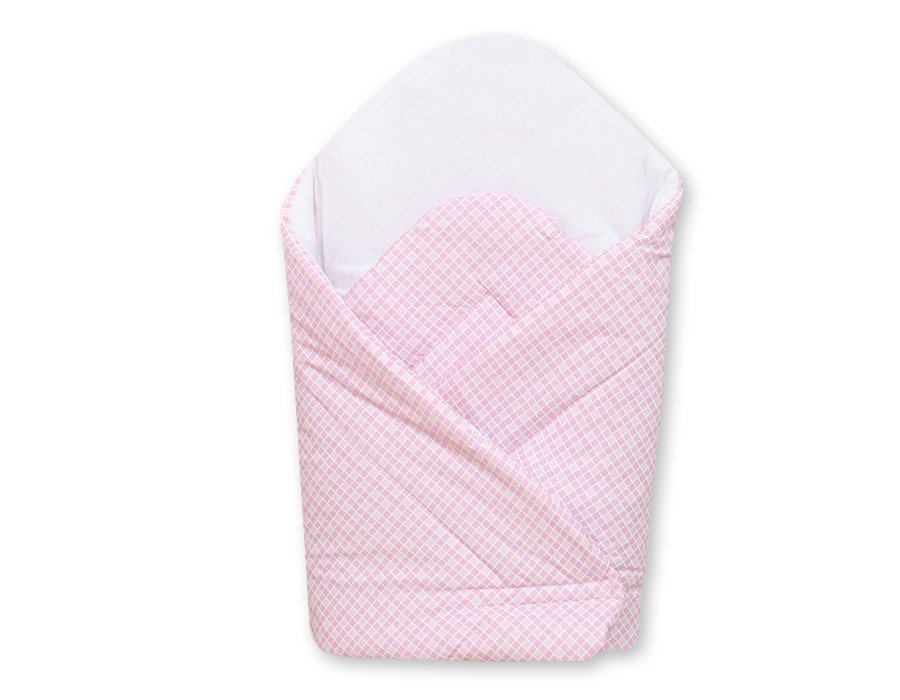 Baby nest with stiffenig- Basic pink checkered