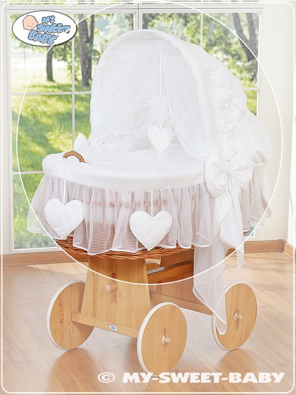 Cover set 4 pcs for Moses Basket/Wicker crib no. 58962-123 or 78962-123