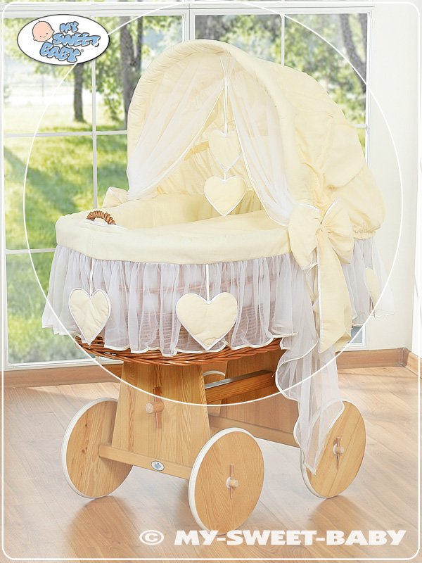 Cover set 4 pcs for Moses Basket/Wicker crib no. 58962-142 or 78962-142