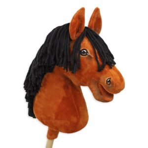 Horse on a stick Super Hobby Horse Premium - light bay horse A3