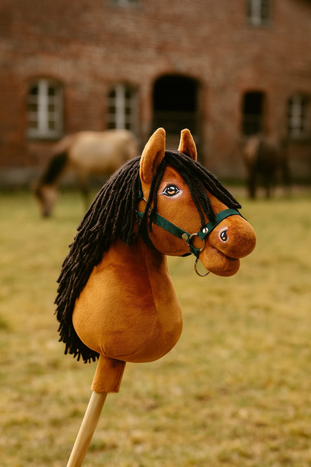 Arkliukas ant lazdos Super Hobby Horse Premium - šviesiai bėras arklys A3 - Image 8