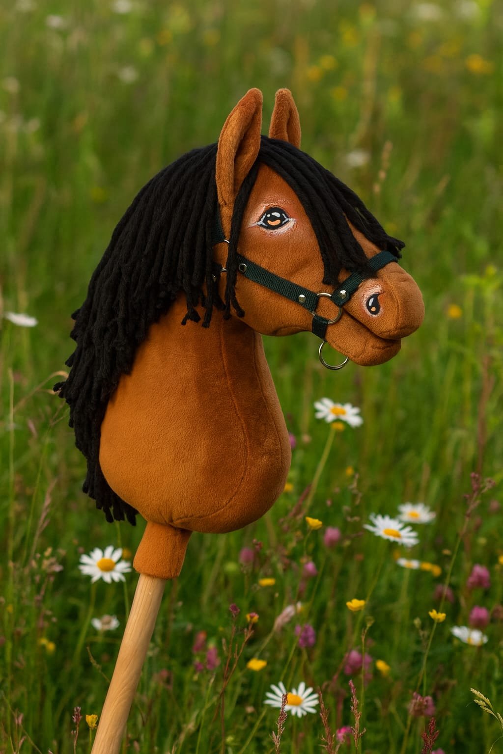 Arkliukas ant lazdos Super Hobby Horse Premium - šviesiai bėras arklys A3 - Image 10