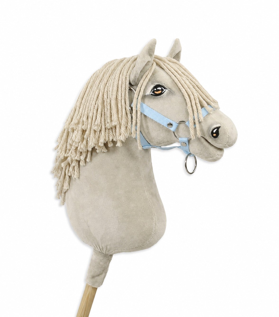 Arkliukas ant lazdos Super Hobby Horse Premium - kremo spalvos arklys A3 - Image 6