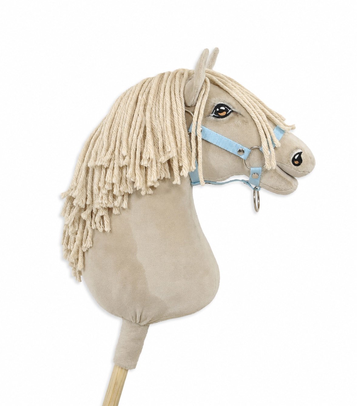 Arkliukas ant lazdos Super Hobby Horse Premium - kremo spalvos arklys A3 - Image 7