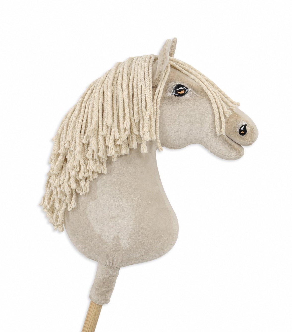 Arkliukas ant lazdos Super Hobby Horse Premium - kremo spalvos arklys A3 - Image 8