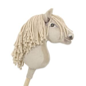 Arkliukas ant lazdos Super Hobby Horse Premium - kremo spalvos arklys A4