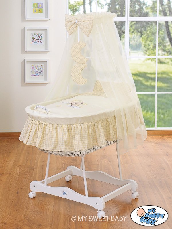 Cover set 4 pcs for Moses Basket/Wicker crib no. 99690e-810 i 79690e-810