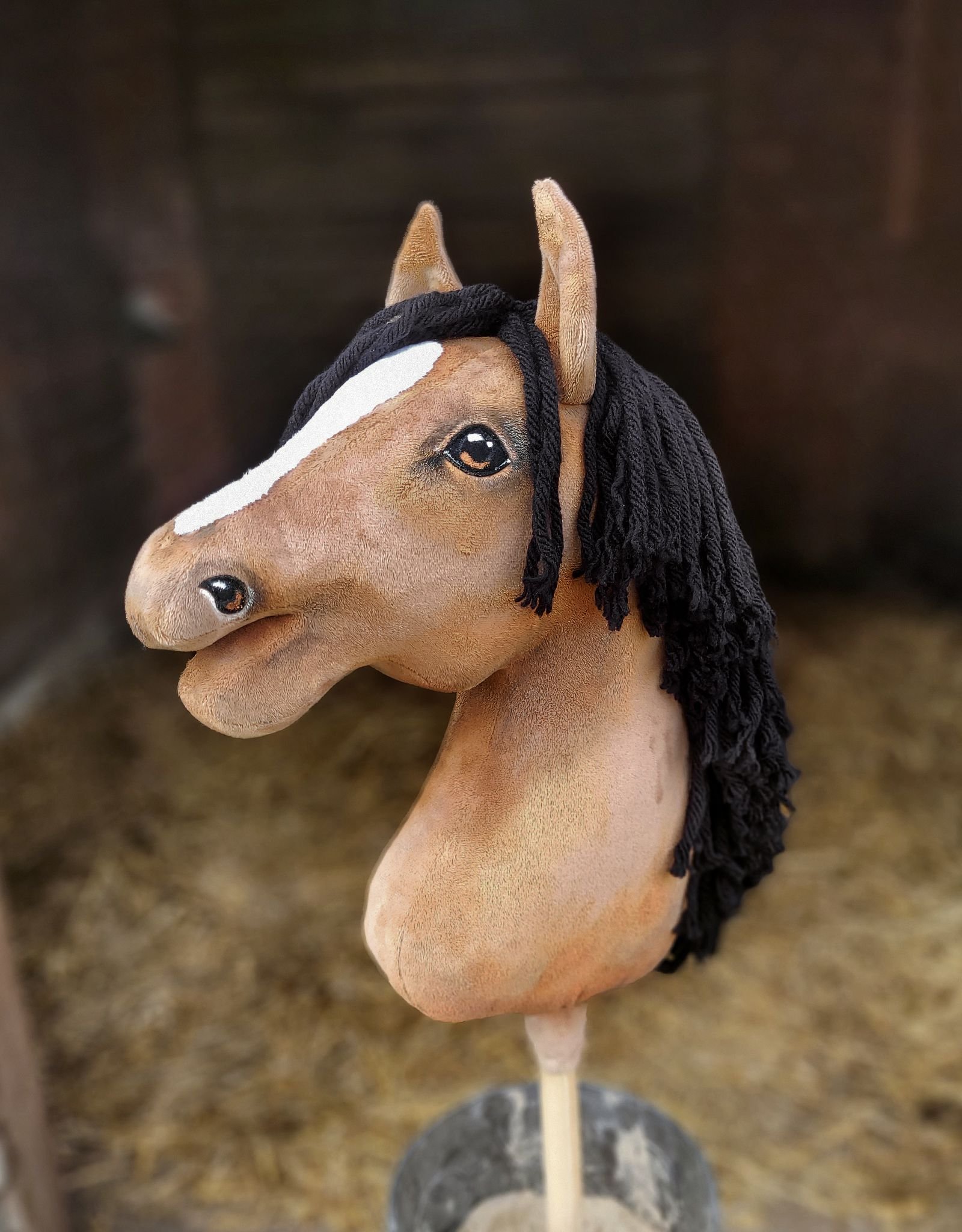Arkliukas ant lazdos Super Hobby Horse Premium - izabelinės spalvos arklys A3 - Image 10