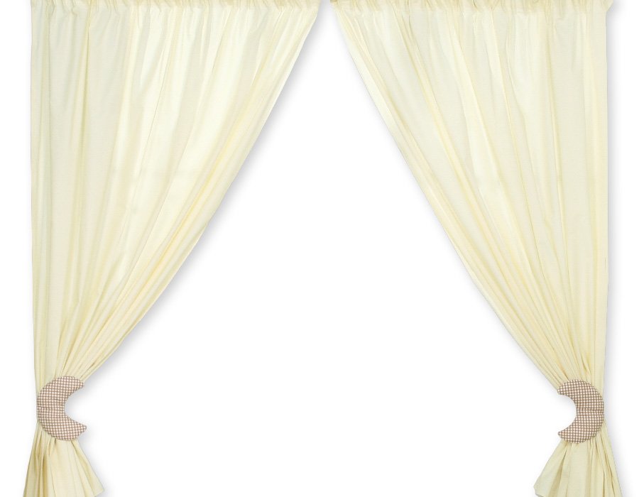 Curtains for baby room- Good night brown