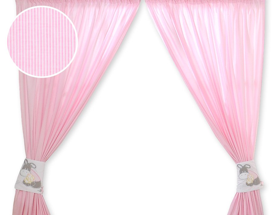 Curtains for baby room- Donkey Luca pink