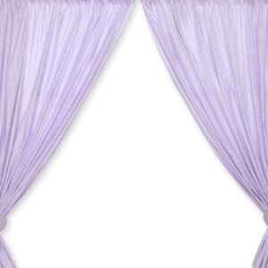 Curtains for baby room- Milo- Teddy Bear with heart lilac