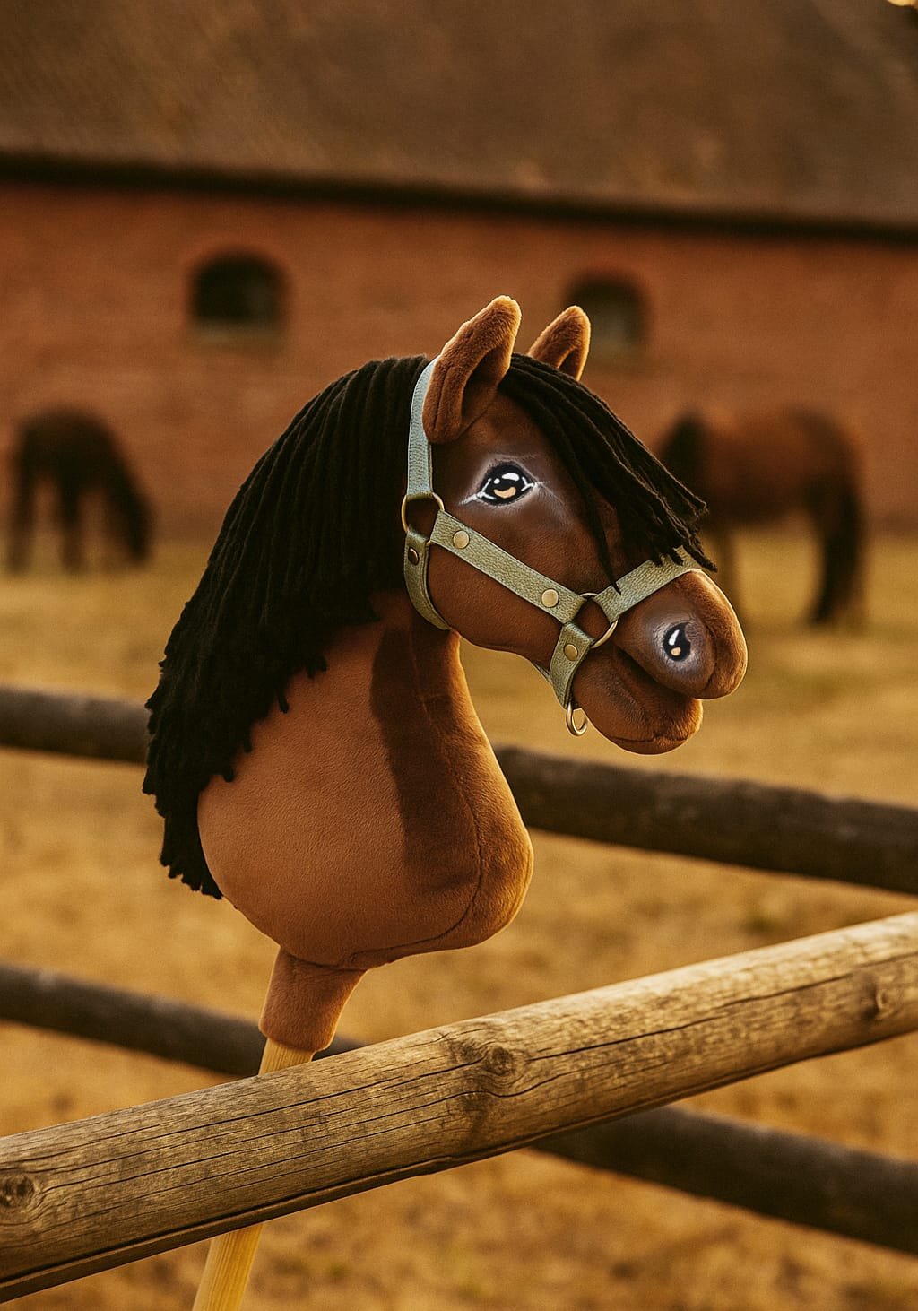 Arkliukas ant lazdos Super Hobby Horse Premium - bėras arklys A3 - Image 9
