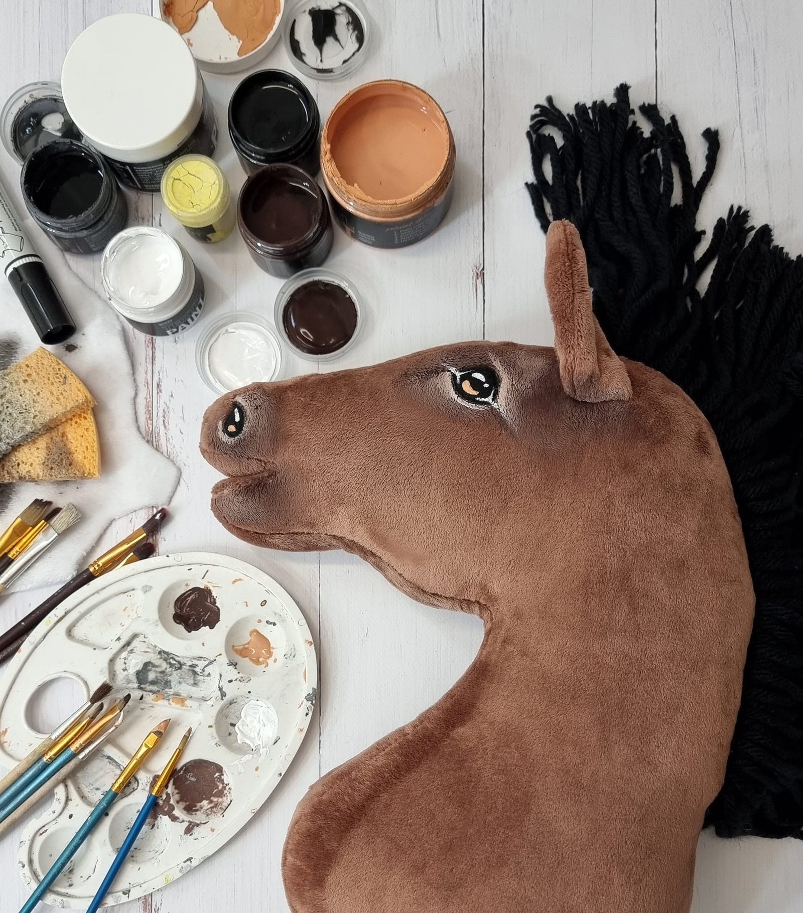 Arkliukas ant lazdos Super Hobby Horse Premium - bėras arklys A3 - Image 10