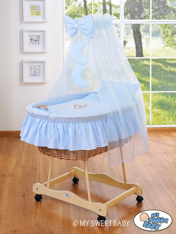 Cover set 4 pcs for Moses Basket/Wicker crib no. 99690e-807 i 79690e-807